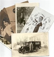 Postcards. Five vintage magician postcards