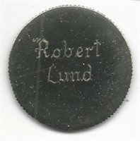 Lund, Robert. Engraved Token