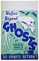Weber, Herman. Spook show window card