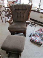 Glider Chair with foot rest