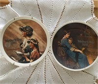 Norman Rockwell Mother's Day Plates 1977 & 1978