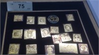 18 sterling silver postage stamps