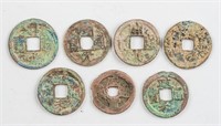 Assorted Song and Ming Dynasty Coins 7 PC