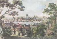 Wilhelm Kandler Print on Linen (1816-1896) 1850
