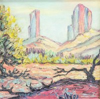 Victor Higgins 1884-1949 American Oil Landscape