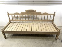 6 Foot Wooden Daybed, Needs Restoration