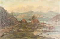 Peder Mork Monsted 1859-1941 Danish Oil on Canvas
