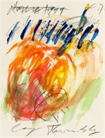 Cy Twombly 1928-2011 America Mixed Media Abstract