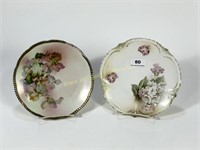 Prussia and RS Prussia Hand Painted 8 Inch Plates