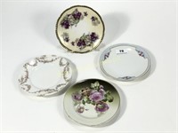 Lot Of 4, 6 Inch Hand Painted Plates