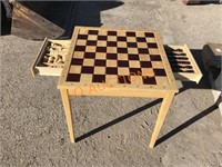 Checker and Chess Table Set