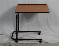 Adjustable Metal Wood Side Rolling Desk