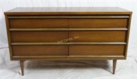 Bassett Furniture 6 Drawer Mid Century Dresser