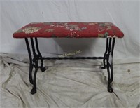 Art Specialty Wrought Iron 24" Bench Padded Seat