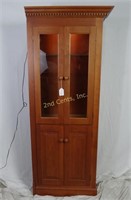 Premium Solid Wood 27" Panel Curio Display Cabinet
