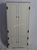 White Assemble Wood Small 48" Wardrobe Chest