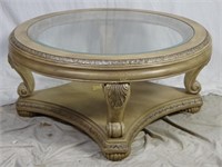 Vintage Georgian 44" Round Sofa Coffee Table