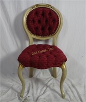 Vtg Pelham Shell & Leckie Tufted Side Chair