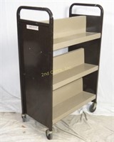 Vintage Metal 3 Shelf Library Book Case