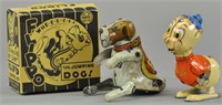 MARX PIGGY & BOXED FLIPPO DOG