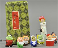 BOXED JAPANESE BISQUE SNOW WHITE SET