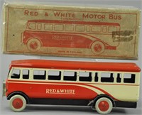 BOXED RED AND WHITE CHAD VALLLEY BUS