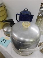 Ice bucket (Kromex)- coffee pot - tea kettle