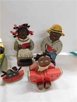 Wooden Black Americana figures