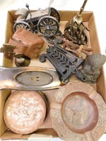 Assorted copper coasters - 3 bells - Indian piece