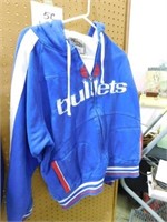 NBA Bullets sweatshirt with zipper, by Mitchell &