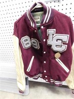 Wool letter jacket, size 46, 1989 LCHS most