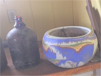 OLD POTTERY AND JUGS