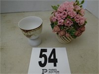 3" Tall Cup (Made in Japan) & Small Porcelain
