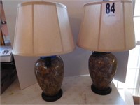 2 - 30" tall lamps with shades