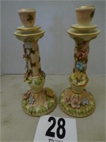 11" tall pair of candlestick holders