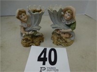 4" tall pair of vases marked Ardalt (one has a