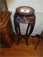 Carved plant stand - 35" tall