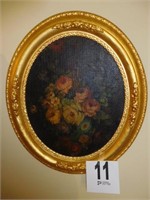 Oval painting, 22"x19" (Ruth Reagor, May 19,1925