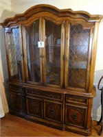 Stanley furniture lighted china cabinet 81" tall