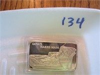 Goya's Naked Maja Art Bar  1 Troy oz.