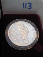 The Ben Franklin Firefighters Silver Metal Proof
