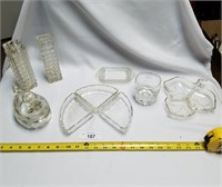 9 Pc Miscellaneous Glass Lot