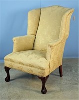 Chippendale Style Wing-Back Chair