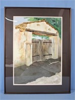 Don Buck Watercolor of Gates 15" X 21" Image