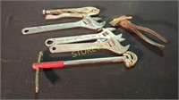 Assorted Wrenches, Vice Grips etc.