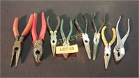 8 Assorted Pliers