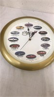 13” Round corvette wall clock