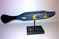 Dark Blue Fish on Stand