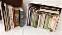 Group of cook books and more