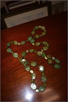 Fun 40" Green Stone Necklace